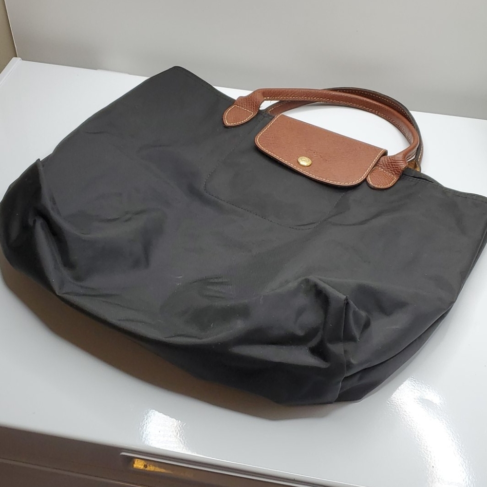 Longchamp - Le Pliage Short Handle Medium Black - Picture 3 of 7